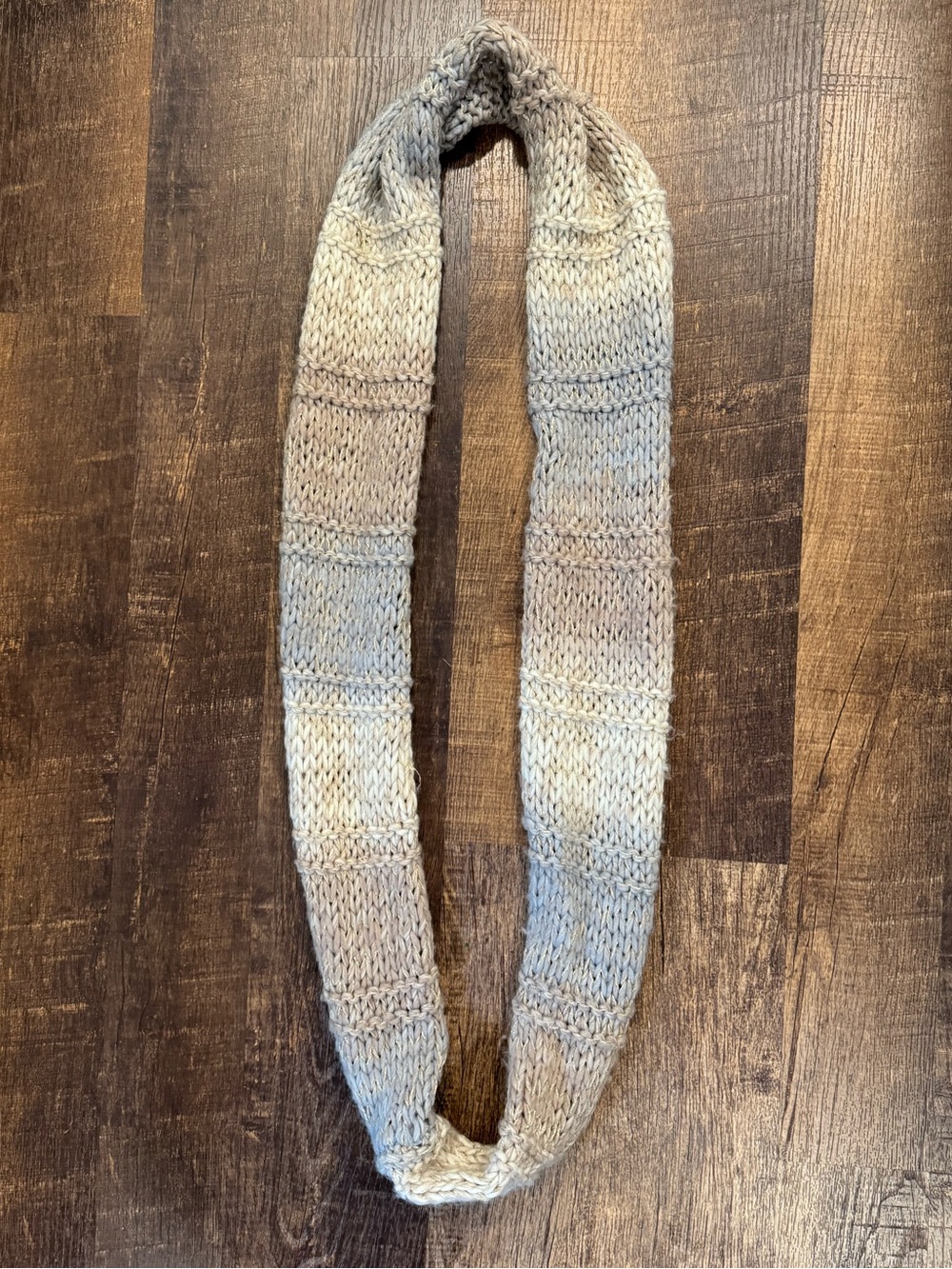 Francesca’s ombré metallic Knitted Infiniti scarf